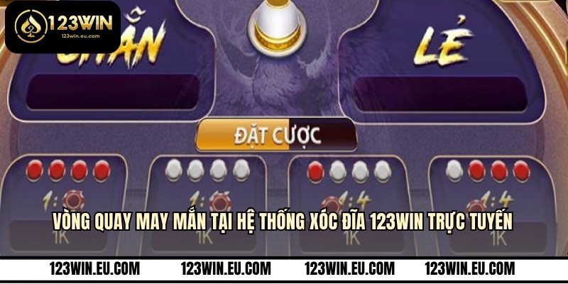 Vòng quay may mắn tại hệ thống xóc đĩa 123WIN trực tuyến